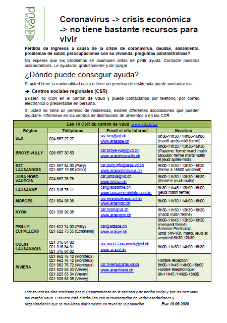 Flyer aide alimentaire francais